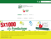 Tablet Screenshot of fondazionepoc.org